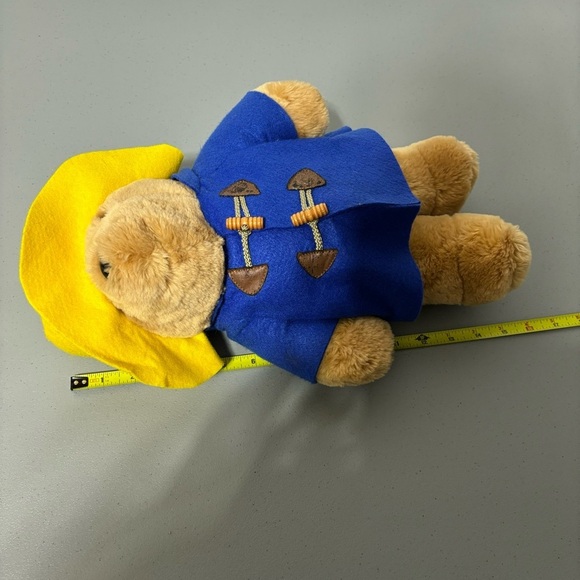 Sears VTG Paddington Bear Plush Stuffed Animal Toy Felt Rain Jacket Hat - Picture 3 of 12